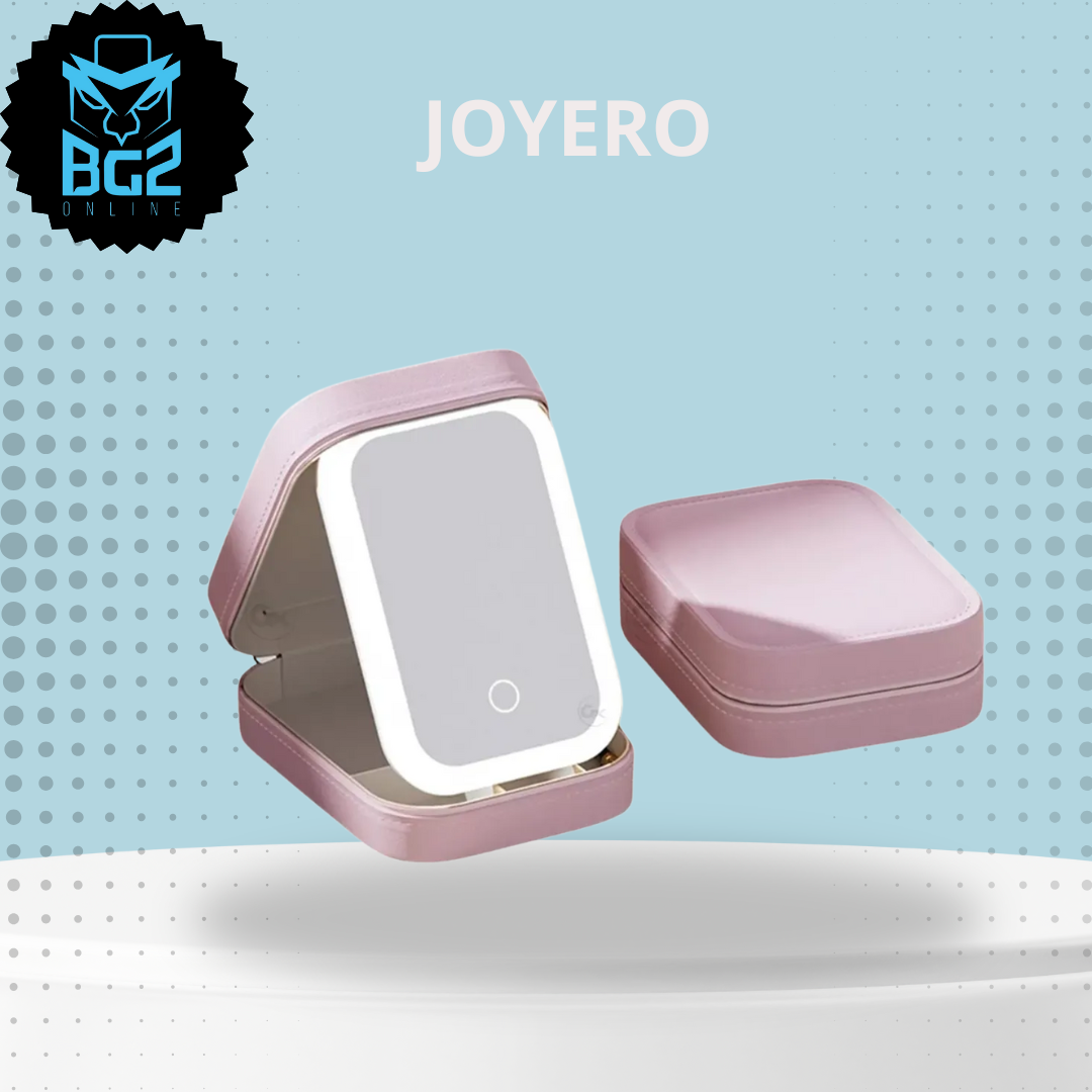 COSMETIQUERO CON ESPEJO LED
